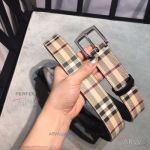 AAA Quality Burberry Vintage Check Leather Belt SS Buckle